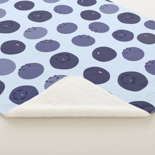Blueberry Pattern Sherpadecke (3/4)