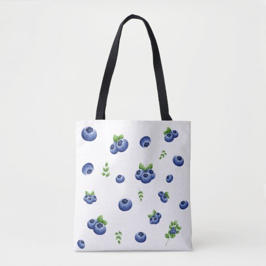 Blueberry Pattern Tasche (Vorderseite)