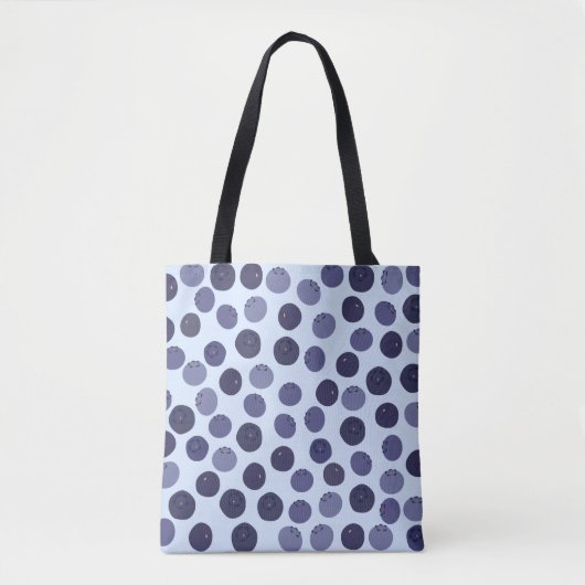 Blueberry Pattern Tasche (Vorderseite)