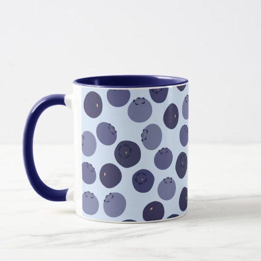 Blueberry Pattern Tasse (Links)