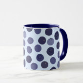 Blueberry Pattern Tasse (VorderseiteRechts)