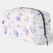 blueberry pattern with leaves waschbeutel (Rechte Ecke)