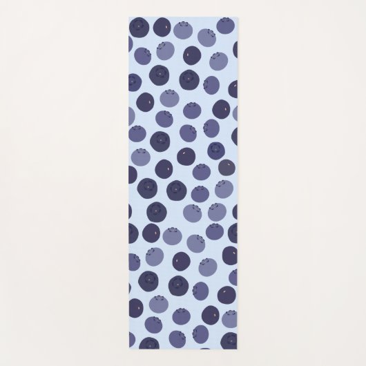 Blueberry Pattern Yogamatte (Vorderseite)