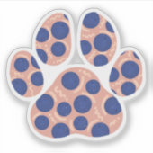 Blueberry Paw Aufkleber (Vorderseite)