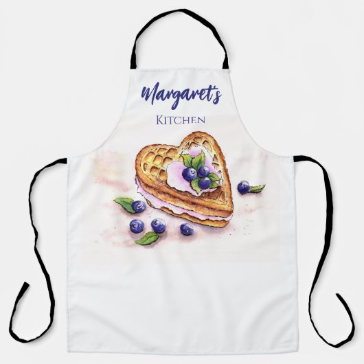 Blueberry Personalisiert Baker Schürze (Vorderseite)