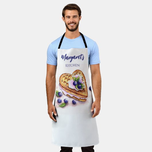 Blueberry Personalisiert Baker Schürze (Getragen)
