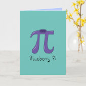 Blueberry Pi Grußkarte Karte (Gelbe Blume)