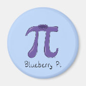 Blueberry Pi Niedlich Mah Pi Day Magnet (Vorne)