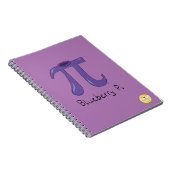 Blueberry Pi Niedlich Mah Pi Day Notebook Notizblock (Rechte Seite)