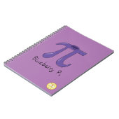 Blueberry Pi Niedlich Mah Pi Day Notebook Notizblock (Linke Seite)