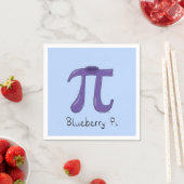 Blueberry Pi Niedlich Mah Pi Day Party Napkins Serviette (Beispiel)