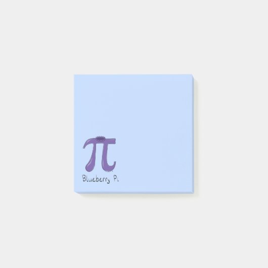 Blueberry Pi Niedlich Mathe Pi Day Notes Post-it Klebezettel (Vorderseite)