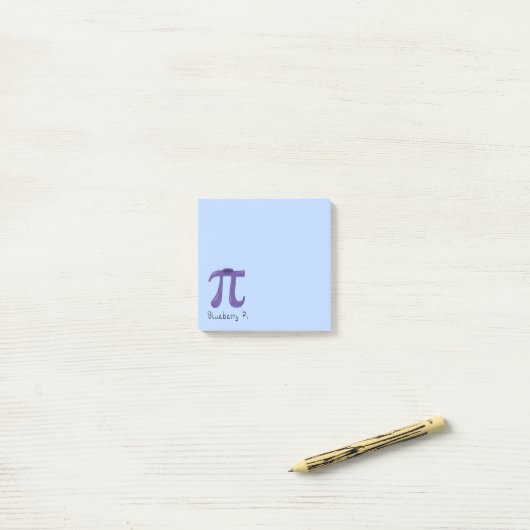 Blueberry Pi Niedlich Mathe Pi Day Notes Post-it Klebezettel (Auf Schreibtisch)
