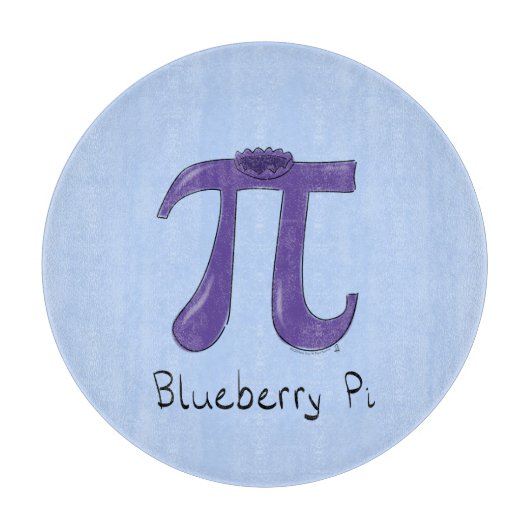 Blueberry Pi Niedlich Mathe Pi Day Pie Cutting Boa Schneidebrett (Vorderseite)