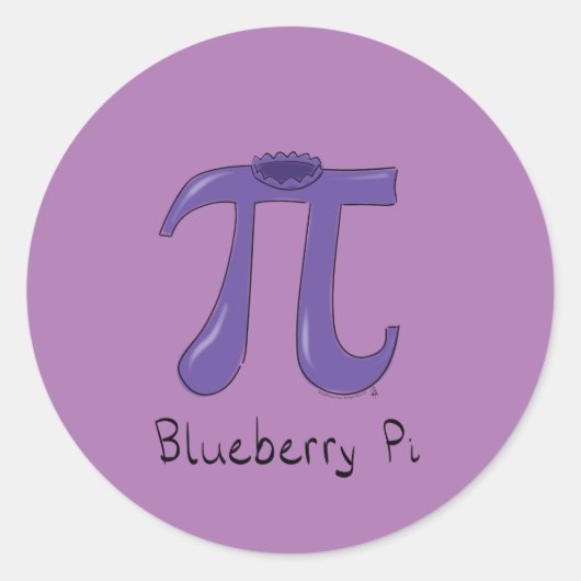 Blueberry Pi Niedlich Mathe Pi Day Stickers (Vorderseite)
