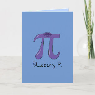 Blueberry Pi Symbol Math Lehrer Geschenk Karte