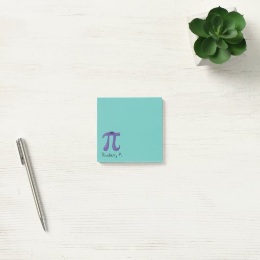 Blueberry Pi Symbol Math Lehrer Geschenk Post-it Klebezettel (Büro)