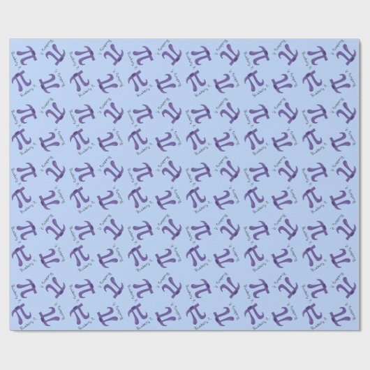 Blueberry Pi Symbol Niedlich Mathelehrer Geschenkpapier (Flach)