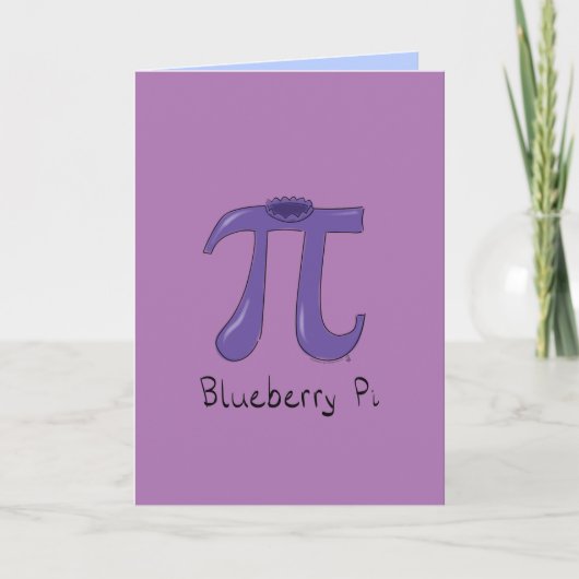 Blueberry Pi Symbol Niedlich Mathelehrer Karte (Vorderseite)