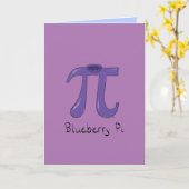 Blueberry Pi Symbol Niedlich Mathelehrer Karte (Gelbe Blume)