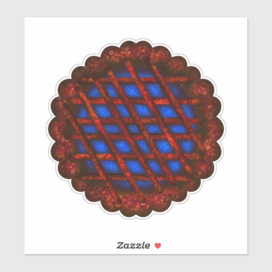 Blueberry Pie Aufkleber (Blatt)