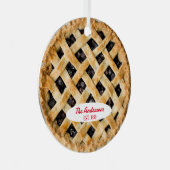 Blueberry Pie Baker Personalisiert Ornament Aus Metall (Vorderseite Rechts)