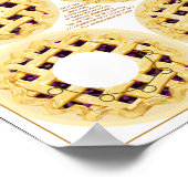 Blueberry Pie Erntedank Platzkarte Poster (Ecke)