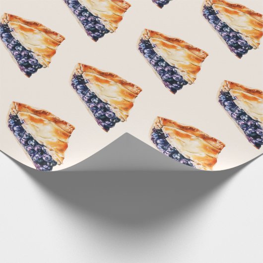 Blueberry Pie Geschenkpapier (Ecke)
