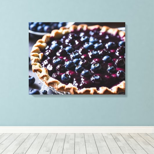 Blueberry Pie Leinwanddruck (Insitu (Holzboden))