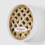 Blueberry Pie O'Clock Personalisierte Uhr (Winkel)