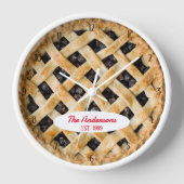 Blueberry Pie O'Clock Personalisierte Uhr (Vorderseite)