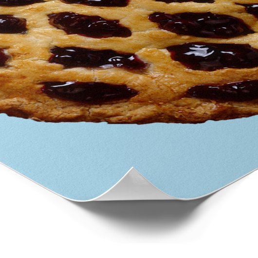 Blueberry Pie Poster (Ecke)