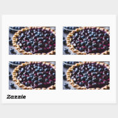Blueberry Pie Rechteckiger Aufkleber (Blatt)