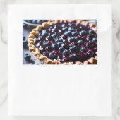 Blueberry Pie Rechteckiger Aufkleber (Tasche)