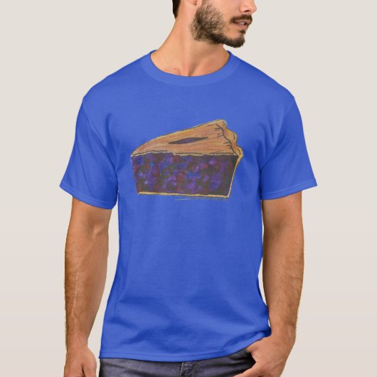 Blueberry Pie Slice Food Dessert Fruchtpies T-Shir T-Shirt (Vorderseite)