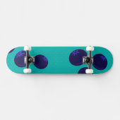 Blueberry Pop – Minimales Fruchtmuster Skateboard (Horizontal)
