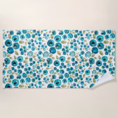 Blueberry Print Beach Handtuch (Vorderseite)