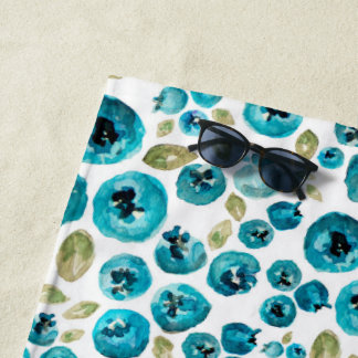 Blueberry Print Beach Handtuch
