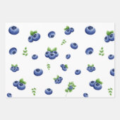 Blueberry Print Geschenkpapier Set (Vorderseite 3)