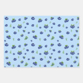 Blueberry Print Geschenkpapier Set (Vorderseite 2)