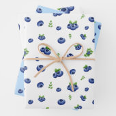 Blueberry Print Geschenkpapier Set (Beispiel)