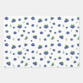 Blueberry Print Geschenkpapier Set (Vorderseite)