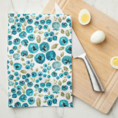 Blueberry Print Teetuch Geschirrtuch (Viertel Falte)