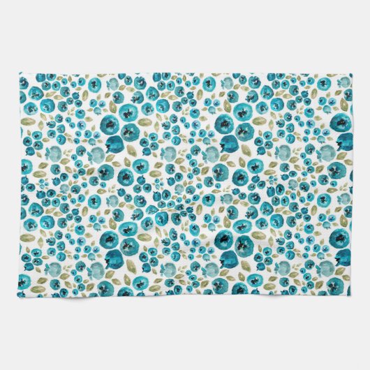Blueberry Print Teetuch Geschirrtuch (Horizontal)