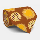 Blueberry & Pumpkin Pies Krawatte Krawatte (Gerollt)