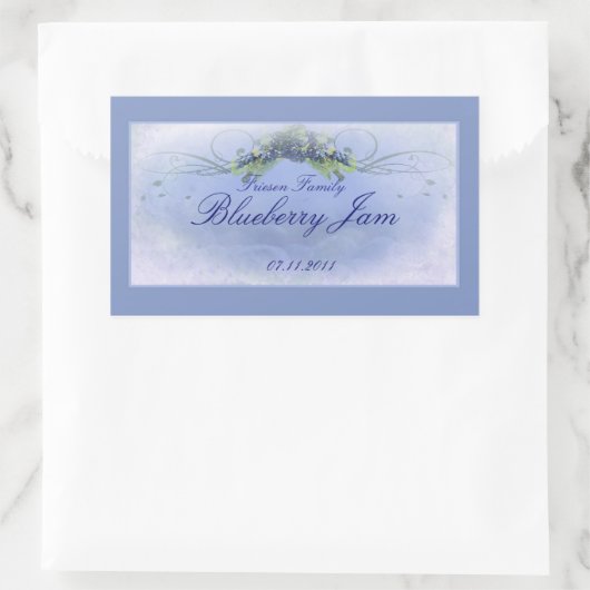 Blueberry RCL 1 Rechteckiger Aufkleber (Tasche)