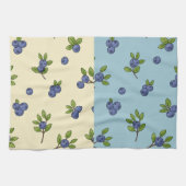 Blueberry Repeat Pattern - Pastel Vibe Geschirrtuch (Horizontal)