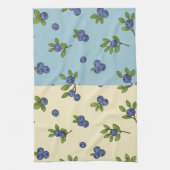 Blueberry Repeat Pattern - Pastel Vibe Geschirrtuch (Vertikal)