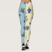 Blueberry Repeat Pattern - Pastel Vibe Leggings (Rückseite)