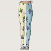 Blueberry Repeat Pattern - Pastel Vibe Leggings (Vorderseite)